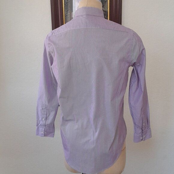 DKNY, Slim fit Stripe, Cotton Button down Shirt - Picture 8 of 12